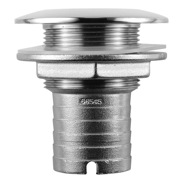 Attwood Attwood Stainless Steel Thru-Hull Short Straight Barbed, 1-1/2 in. Inner Diameter 66545-3 - main